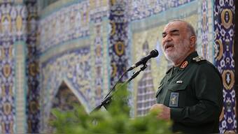 Islamic Revolutionary Guard Corps  Commander-in-Chief Major General Hossein Salami was killed in an Israeli strike on Friday. File photo/Reuters