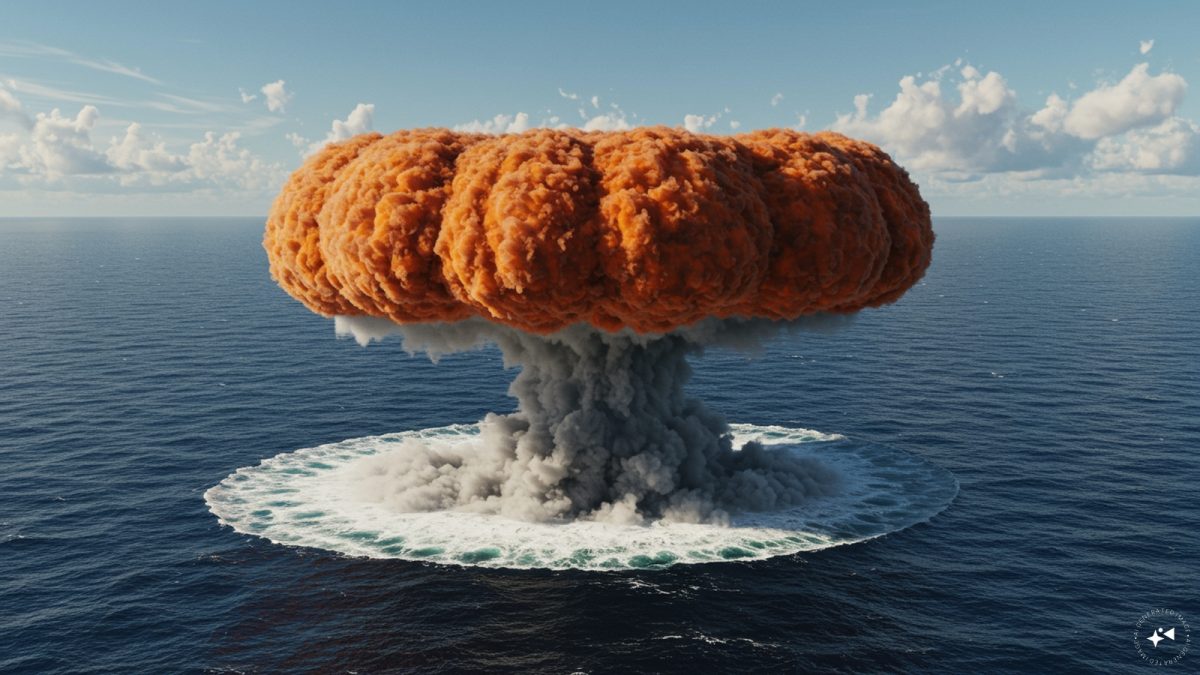 The paper presents a bold proposal to employ a buried nuclear explosion in a remote basaltic seabed for pulverising basalt, thereby accelerating carbon sequestration. Representational Image/AI-generated via Firstpost The paper presents a bold proposal to employ a buried nuclear explosion in a remote basaltic seabed for pulverising basalt, thereby accelerating carbon sequestration. Representational Image/AI-generated via Firstpost