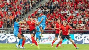 India lost to Hong Kong 0-1 in the AFC Asian Cup qualifier round three. Image: AIFF