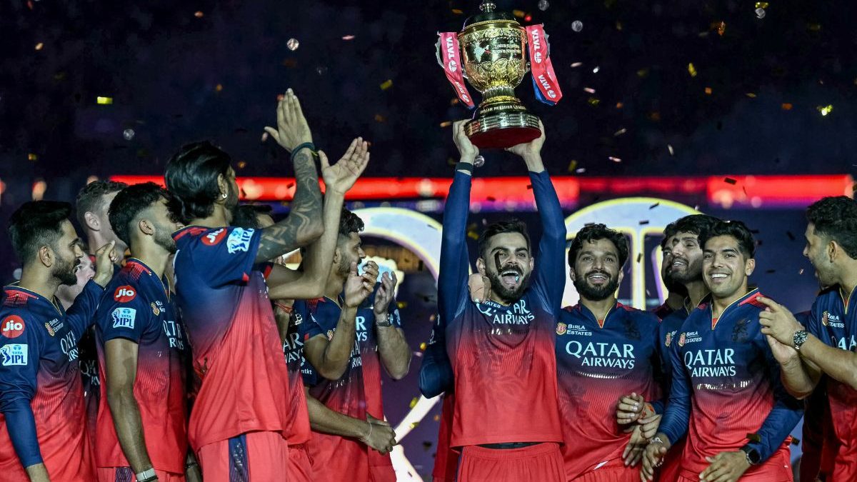 RCB won their first-ever IPL trophy on Tuesday night. Image: Reuters RCB won their first-ever IPL trophy on Tuesday night. Image: Reuters