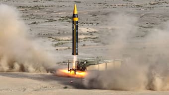 The fourth generation Khorramshahr ballistic missile, also called Kheibar, with a range of 2,000 km. Hours after US struck nuclear facilities in Iran, Tehran attacked Israel with this missile. File image/Reuters