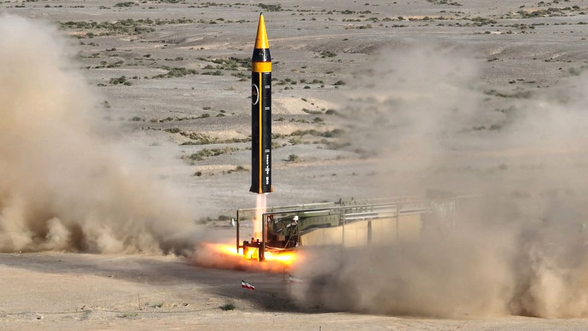 The fourth generation Khorramshahr ballistic missile, also called Kheibar, with a range of 2,000 km. Hours after US struck nuclear facilities in Iran, Tehran attacked Israel with this missile. File image/Reuters The fourth generation Khorramshahr ballistic missile, also called Kheibar, with a range of 2,000 km. Hours after US struck nuclear facilities in Iran, Tehran attacked Israel with this missile. File image/Reuters