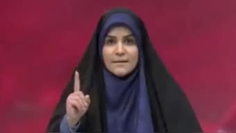 Following Israeli strike on Iran’s state-run channel, IRINN, anchor Sahar Emami is being hailed as a 'national hero'.  Image courtesy: X