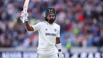 KL Rahul smashed a fine century on Day 4 of the 1st Test. Image: Reuters 