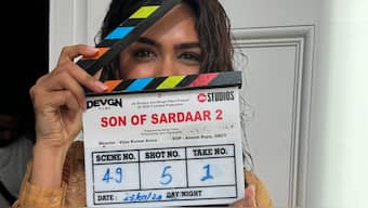 Mrunal Thakur to headline Ajay Devgn's 'Son of Sardaar 2' as the leading lady, shares a glimpse from the shoot
