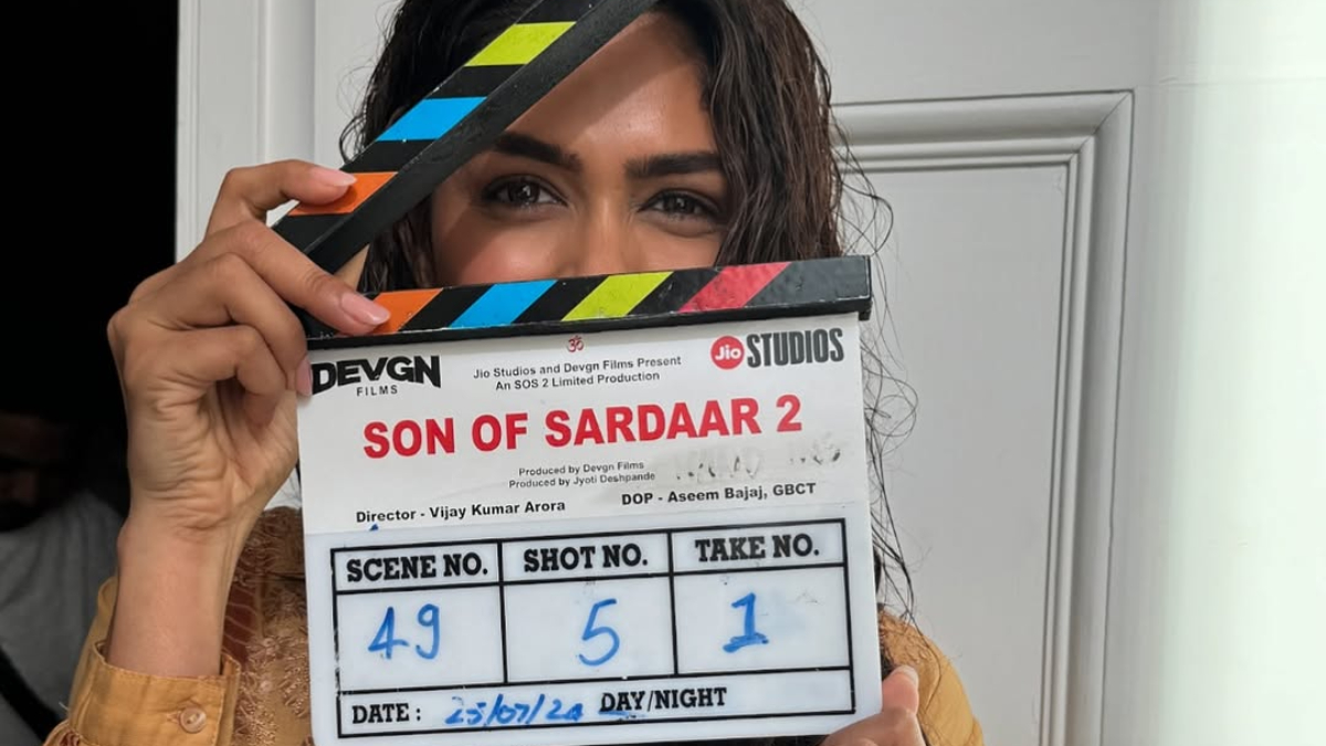Mrunal Thakur to headline Ajay Devgn's 'Son of Sardaar 2' as the leading lady, shares a glimpse from the shoot Mrunal Thakur to headline Ajay Devgn's 'Son of Sardaar 2' as the leading lady, shares a glimpse from the shoot