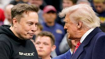 Donald Trump said he was 'very disappointed' with Elon Musk. Reuters
