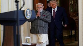 Prime Minister Narendra Modi with US President Donald Trump. Reuters