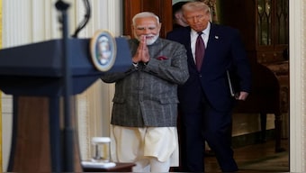 Trump for the first time in weeks, didn't take the credit for stopping the military conflict between India and Pakistan. File image/Reuters