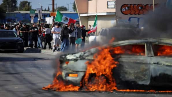 WATCH | Riots-like situation in LA: Protestors clash with National Guard Trump deployed