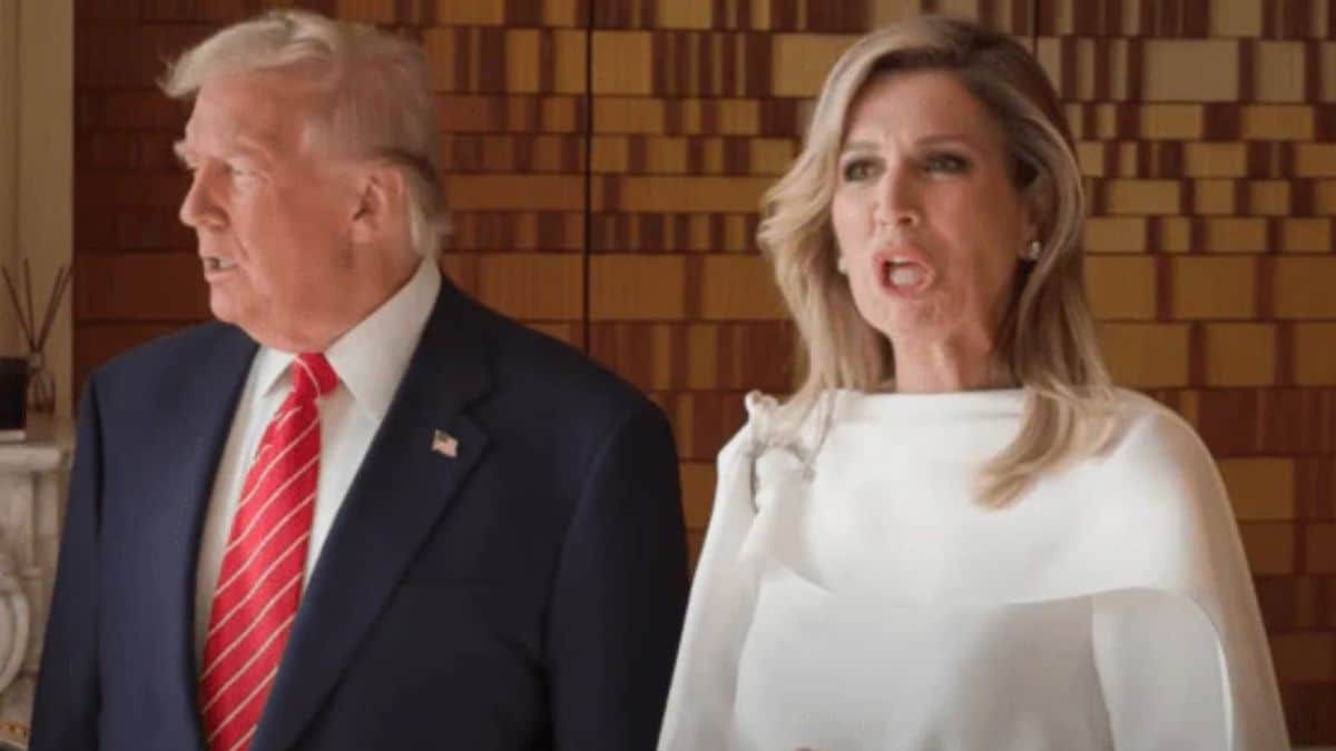 Did Dutch Queen Maxima mock Trump at the Nato Summit?