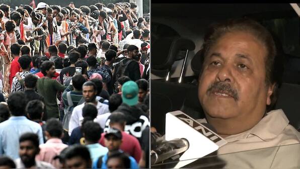 BCCI vice-president Rajeev Shukla reacts to Chinnaswamy stampede during RCB victory celebrations