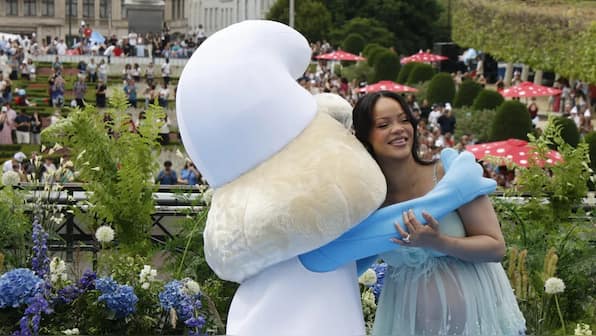 Brussels goes blue as Rihanna leads the global premiere of The Smurfs - releasing in India on July 18, 2025