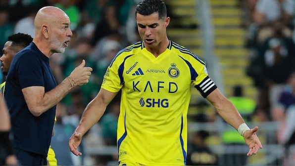 Cristiano Ronaldo reacts after Al Nassr sack coach Stefano Pioli amid reports he wanted him out