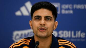 Shubman Gill at the press conference ahead of India vs England Test series. Image: AFP