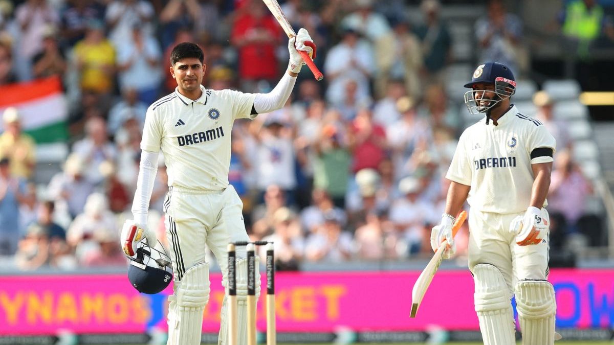 Shubman Gill celebrates after scoring his sixth century in Tests. Image: Reuters Shubman Gill celebrates after scoring his sixth century in Tests. Image: Reuters