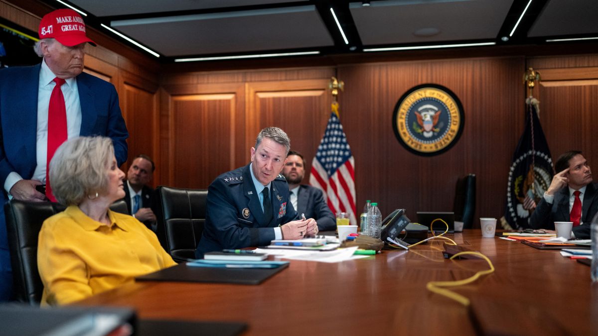 US President Donald Trump holds a meeting with White House Chief of Staff Susie Wiles, Chairman of the Joint Chiefs of Staff General Dan Caine and other Cabinet members in the Situation Room at the White House in Washington, DC, on June 21. The US struck several key Iranian nuclear facilities early Sunday (June 22). The White House/Handout via Reuters US President Donald Trump holds a meeting with White House Chief of Staff Susie Wiles, Chairman of the Joint Chiefs of Staff General Dan Caine and other Cabinet members in the Situation Room at the White House in Washington, DC, on June 21. The US struck several key Iranian nuclear facilities early Sunday (June 22). The White House/Handout via Reuters