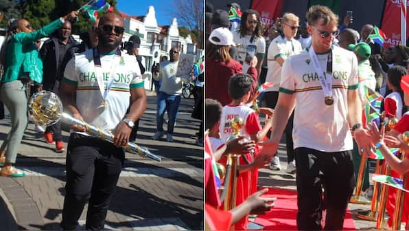 South Africa receive huge welcome home after first ICC win in 27 years: 'Haven't seen people like that at airport before'