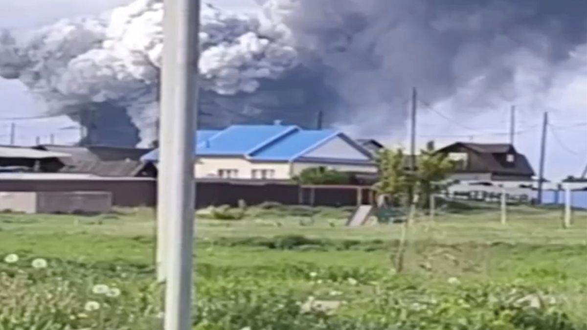 Plumes of smoke are seen rising over the Belaya air base in the Irkutsk region in eastern Siberia after a Ukrainian drone attack in the Irkutsk region, more than 4,000 kilometres from Ukraine. AP Plumes of smoke are seen rising over the Belaya air base in the Irkutsk region in eastern Siberia after a Ukrainian drone attack in the Irkutsk region, more than 4,000 kilometres from Ukraine. AP