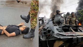 Chaos ensued in Bangladesh's Gopalganj with different political groups clashing with each other in former PM Sheikh Hasina's hometown. Facebook - Movement For Bangladesh / Reuters