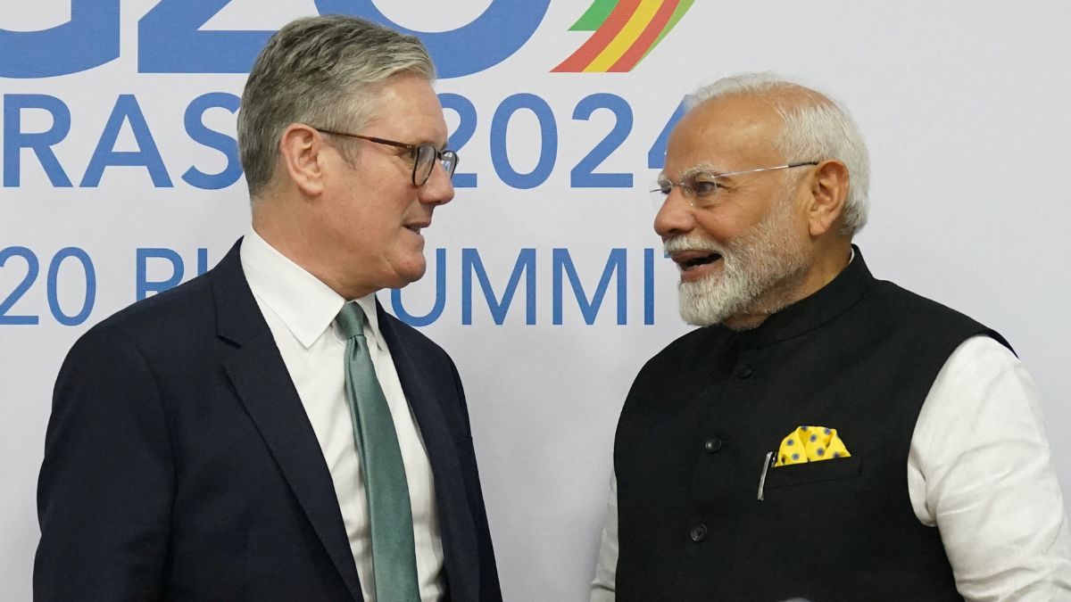 The deal is likely to be the main focus of PM Modi’s trip and his meeting with British Prime Minister Keir Starmer. Reuters/File Photo
The deal is likely to be the main focus of PM Modi’s trip and his meeting with British Prime Minister Keir Starmer. Reuters/File Photo