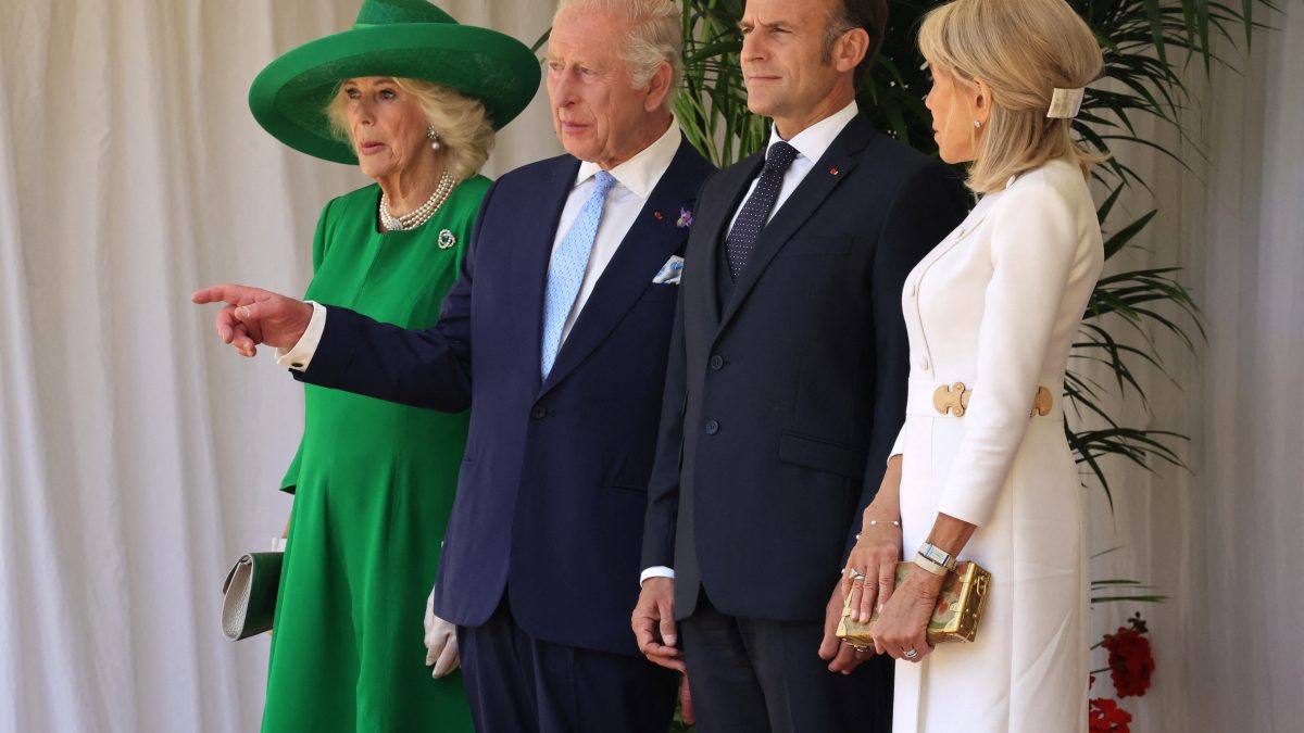 France's President Emmanuel Macron, Britain's King Charles III, Britain's Queen Camilla and Brigitte Macron stand during a ceremonial welcome at Windsor Castle, in Windsor west of London, on July 8, 2025, on the first day of a three-day state visit to Britain. Reuters France's President Emmanuel Macron, Britain's King Charles III, Britain's Queen Camilla and Brigitte Macron stand during a ceremonial welcome at Windsor Castle, in Windsor west of London, on July 8, 2025, on the first day of a three-day state visit to Britain. Reuters