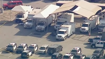 An area where an explosion took place at a Los Angeles County Sheriff's Department's Biscailuz Center Academy Training facility is sealed off in east Los Angeles, California, US. Reuters