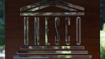 A UNESCO logo is seen at the UNESCO headquarters in Paris, France. File image/Reuters