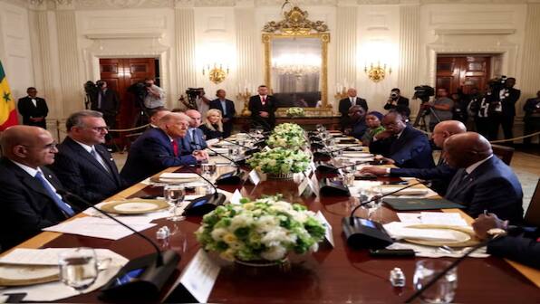 ‘Where did you learn English?’: Trump’s gaffe leaves president of English-speaking Liberia bemused