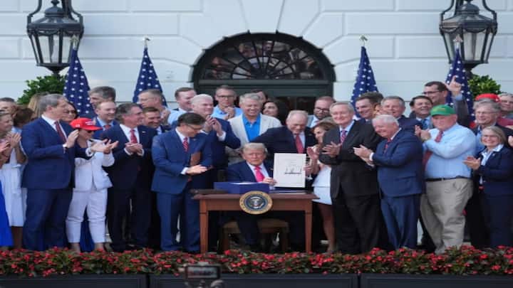 Trump signs his controversial Big Beautiful Bill into law as he celebrates July 4 with family Trump signs his controversial Big Beautiful Bill into law as he celebrates July 4 with family