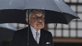 Japan's former Emperor Akihito. File image/ AP
