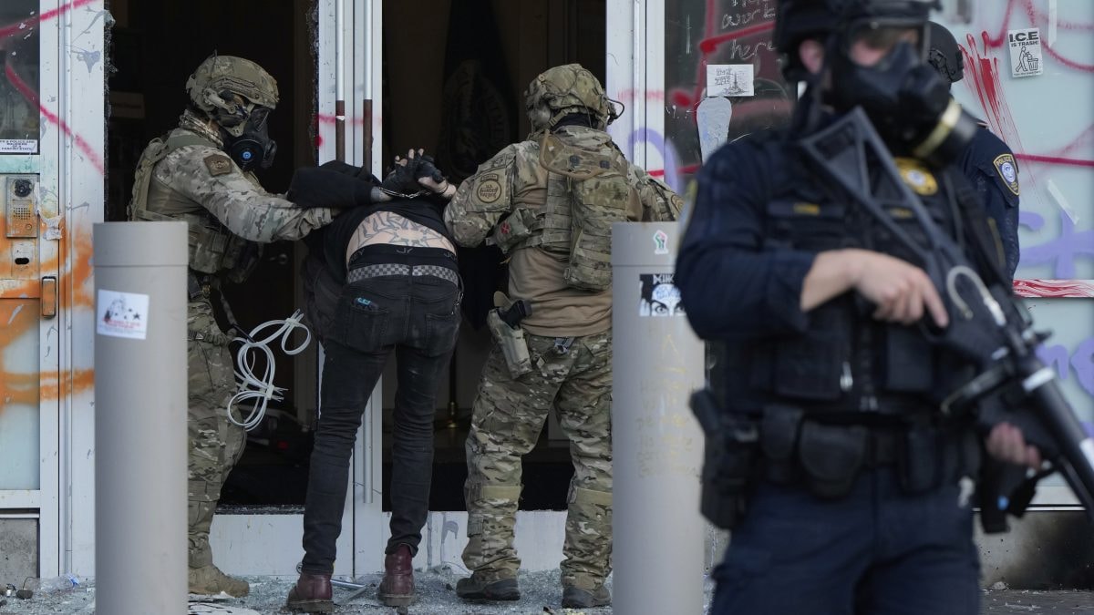 If what you're doing is right...: Why rise of masked officers has divided America