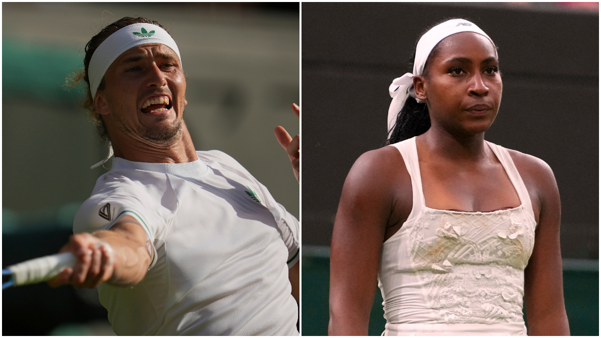 Alexander Zverev and Coco Gauff are two of the biggest names to crash out in the opening round of Wimbledon. AP Alexander Zverev and Coco Gauff are two of the biggest names to crash out in the opening round of Wimbledon. AP