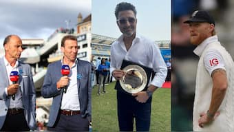 Ben Stokes is facing criticism from all corners for his antics towards the end of fourth Test between India and England at Manchester. Images: Reuters/Sanjay Manjrekar on X
