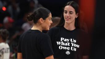 Indiana Fever star Caitlin Clark has called for better pay in the WNBA. Image: Reuters
