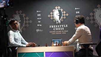 R Praggnanandhaa lost to Fabiano Caruana after a thrilling seven-game quarter-final at Freestyle Chess Las Vegas Grand Slam. Image: Freestyle Chess
