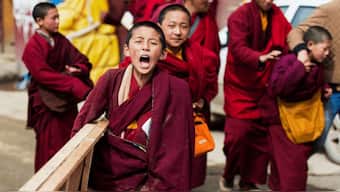 China is putting Tibetan children in boarding schools where they are denied knowledge of their mother tongue. Image courtesy: Free Tibet