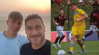 Cristian Totti, the son of legendary footballer Francesco Totti, has retired at the age of 19. Images: Cristian Totti on Instagram
