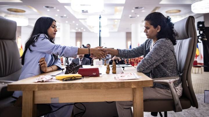 Humpy, Divya set to battle it out in tie-breaks as Game 2 of Women's Chess World Cup final ends in draw