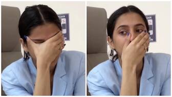 India's Divya Deshmukh reacts after defeating China's Tan Zhongyi to advance to the FIDE Women's World Cup Final in Batumi, Georgia on Wednesday, 23 July. Image credit: Screenrgab of video posted by FIDE on X