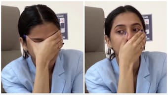 India's Divya Deshmukh reacts after defeating China's Tan Zhongyi to advance to the FIDE Women's World Cup Final in Batumi, Georgia on Wednesday, 23 July. Image credit: Screenrgab of video posted by FIDE on X