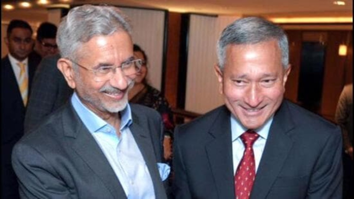 Singapore’s Foreign Minister Vivian Balakrishnan, External Affairs Minister S Jaishankar Singapore’s Foreign Minister Vivian Balakrishnan, External Affairs Minister S Jaishankar