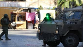 Israeli security in the West Bank city of Hebron, June 28, 2025. AP