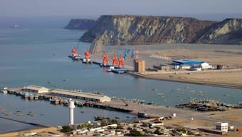 A general view of Pakistan's Gwadar deep-sea port on the Arabian Sea March 19, 2007. (Reuters/Qadir Baloch)
