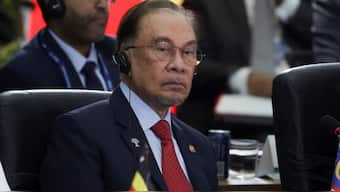 Malaysian Prime Minister Anwar Ibrahim attends the BRICS Summit, at the Museum of Modern Art (MAM) in Rio de Janeiro, Brazil July 6, 2025. REUTERS/Ricardo Moraes
