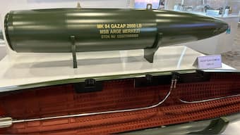 Aircraft bomb GAZAP was unveiled at the International Defence Industry Fair (IDEF) 2025 held in Istanbul from July 22-27. Image/X