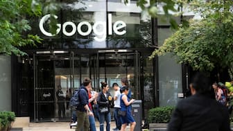 People stand outside the Google offices in London, UK, June 24, 2025. Representational Image/Reuters