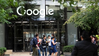 People stand outside the Google offices in London, UK, June 24, 2025. Representational Image/Reuters