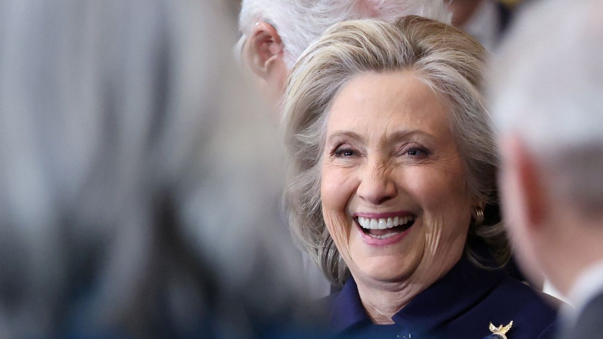 Former US Secretary of State Hillary Clinton reacts ahead of the Presidential Inauguration of Donald Trump at the Rotunda of the US Capitol in Washington, US, January 20, 2025. File Image/Reuters Former US Secretary of State Hillary Clinton reacts ahead of the Presidential Inauguration of Donald Trump at the Rotunda of the US Capitol in Washington, US, January 20, 2025. File Image/Reuters