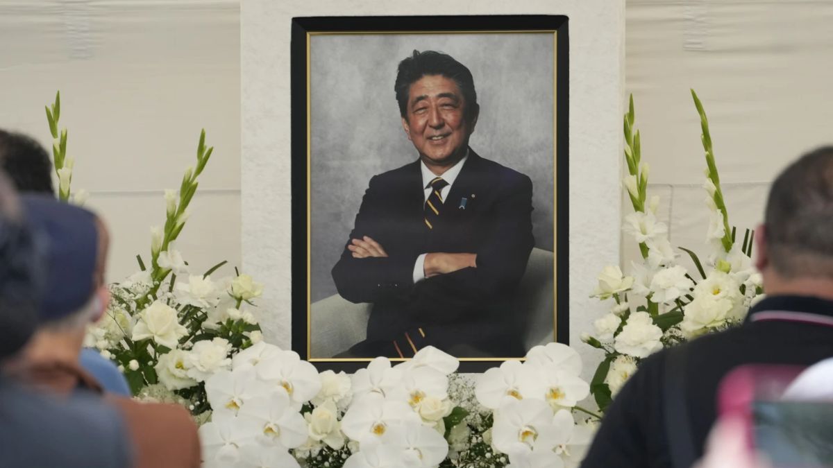 Shinzo Abe, the former Prime Minister of Japan, was assassinated on July 8, 2022. He was shot while delivering a campaign speech near Yamato-Saidaiji Station in Nara City, Japan. (AP) Shinzo Abe, the former Prime Minister of Japan, was assassinated on July 8, 2022. He was shot while delivering a campaign speech near Yamato-Saidaiji Station in Nara City, Japan. (AP)